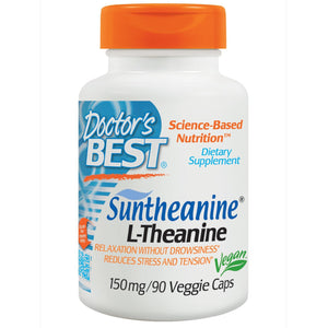 Doctor's Best SunTheanine L-Theanine 150mg 90 Veggie Caps