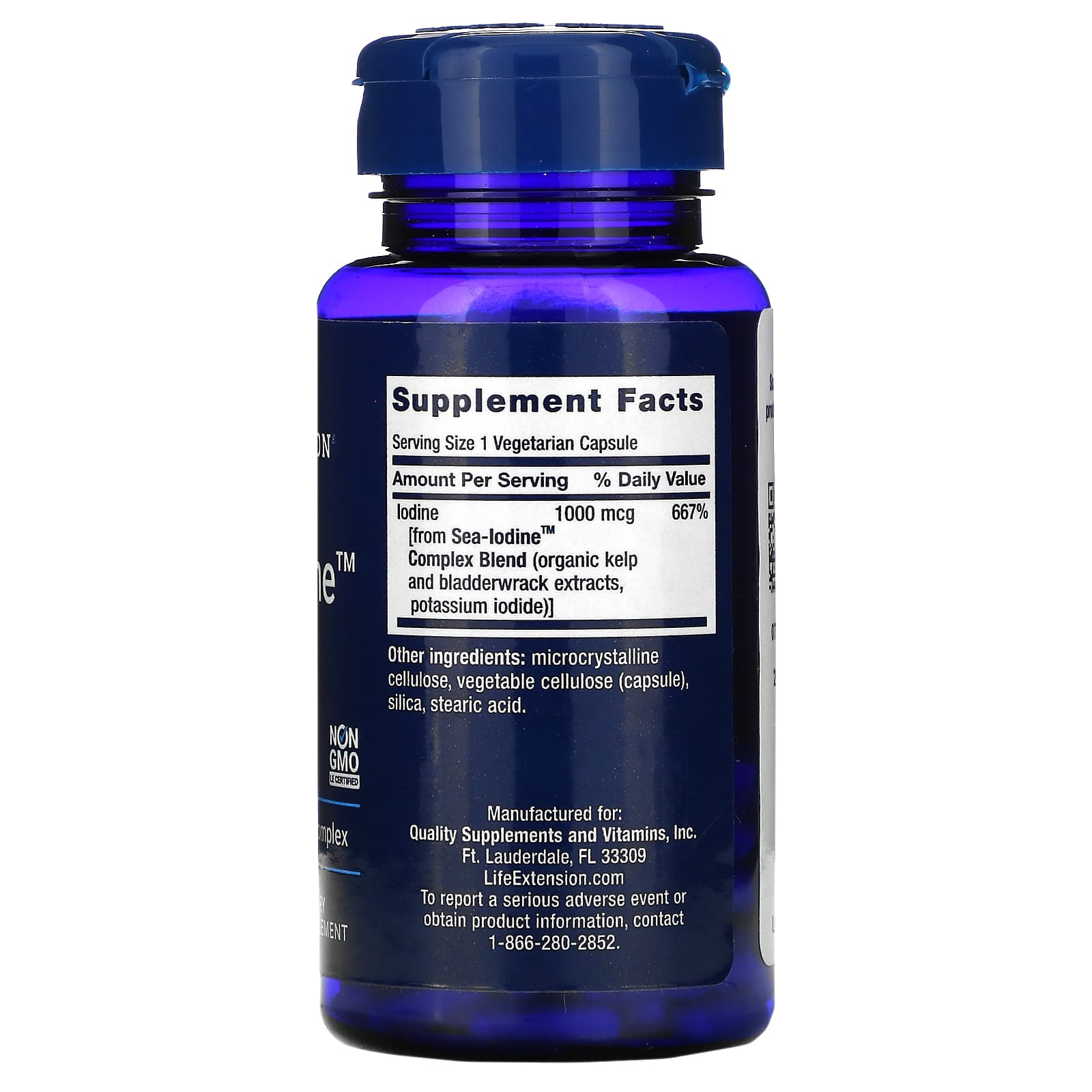Life Extension Sea-Iodine 1000 mcg 60 Veggie Caps - Dietary Supplement