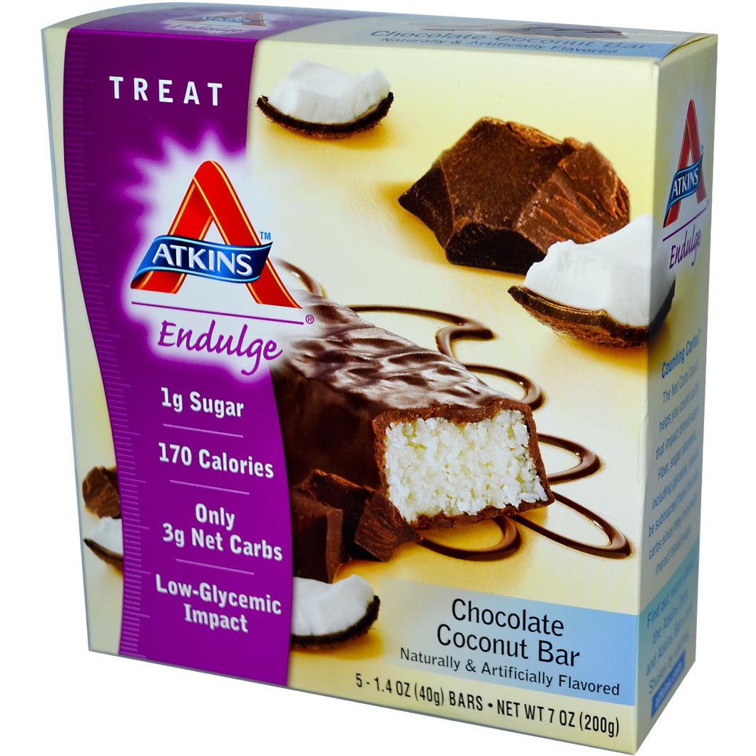 Atkins Endulge, Chocolate Bar, 15 Bars, 40g Each - Protein Supplement