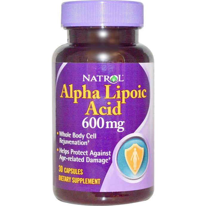 Natrol Alpha Lipoic Acid 600mg 30 Capsules - Dietary Supplement