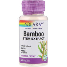 Load image into Gallery viewer, Solaray Bamboo Stem Extract 300mg 60 VegCaps