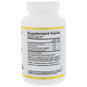 California Gold Nutrition Glucosamine Chondroitin MSM Plus Hyaluronic Acid 120 Veggie Caps