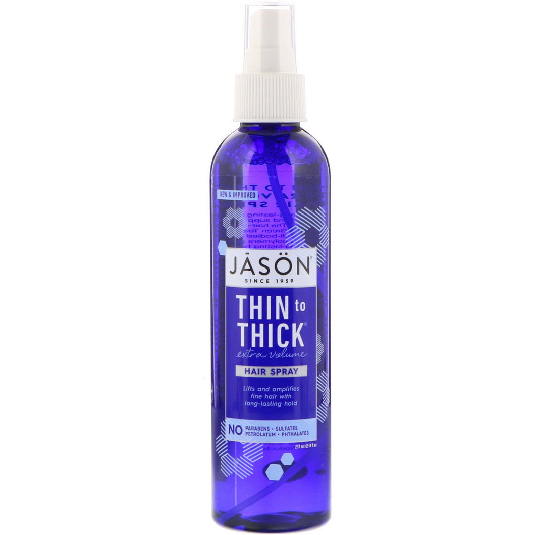 Jason Natural, Thin to Thick, Extra Volume Hair Spray, 237 ml, 8 fl oz