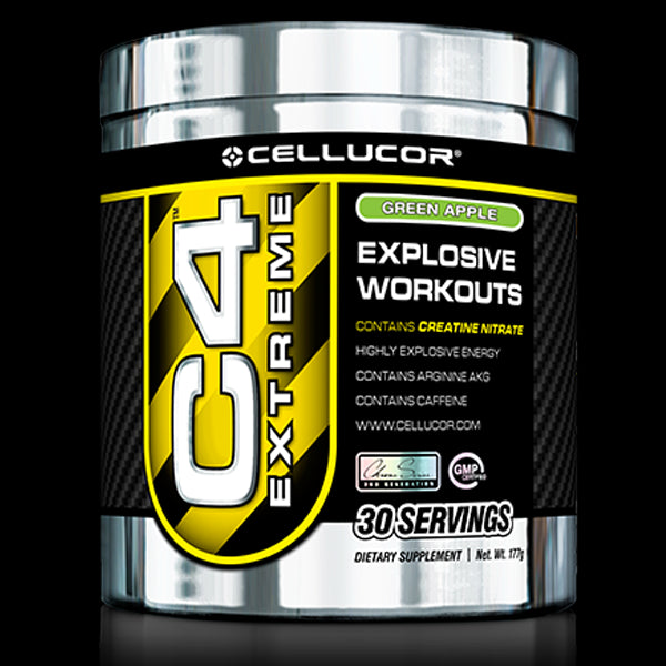 Cellucor C4 Extreme, 30 Servings, Green Apple - Dietary Supplement