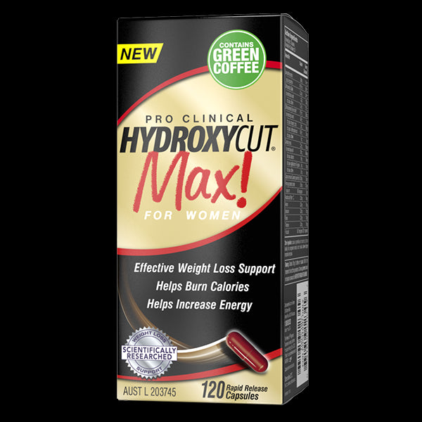 MuscleTech, HydroxyCut Max! Pro Clinical For Women - 120 Rapid Release Caplets for women