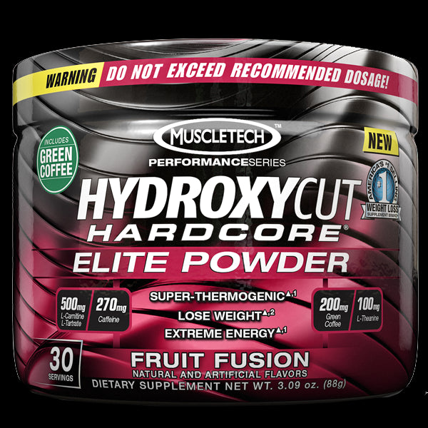 MuscleTech HydroxyCut Elite Powder 30 Servings Fruit Fusion