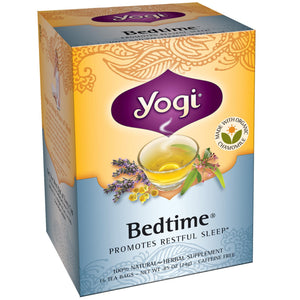 Yogi Tea, Bedtime, Caffeine Free, 16 Tea Bags, 24g - Herbal Supplement