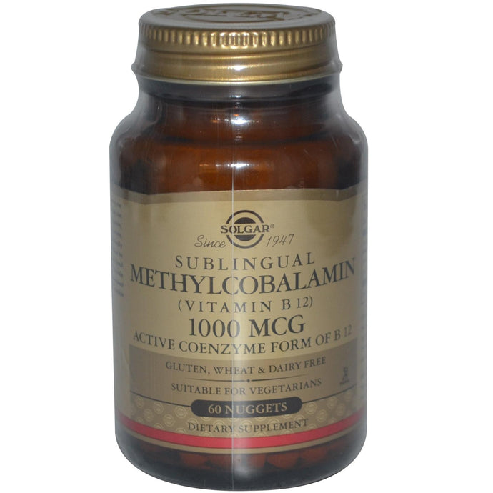 Solgar Sublingual Methylcobalamin Vitamin B12 1000mcg 60 Nuggets