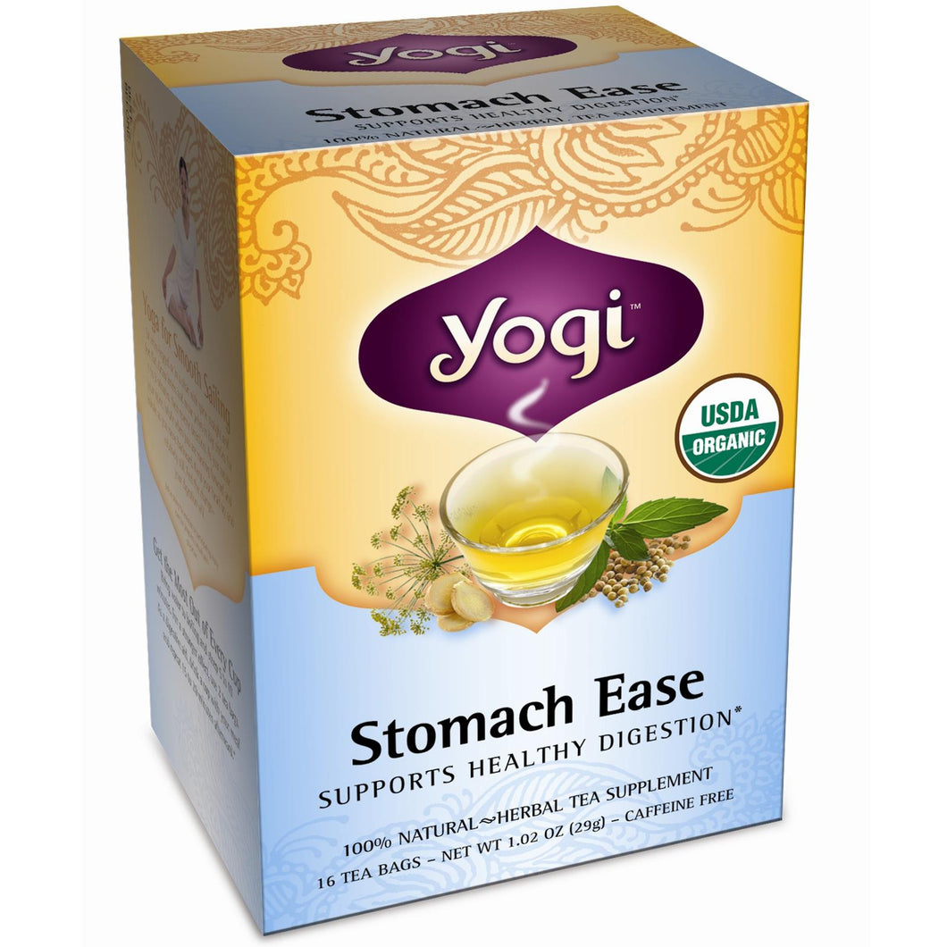 Yogi Tea, Stomach Ease, Caffeine Free, 16 Tea Bags, 29gs