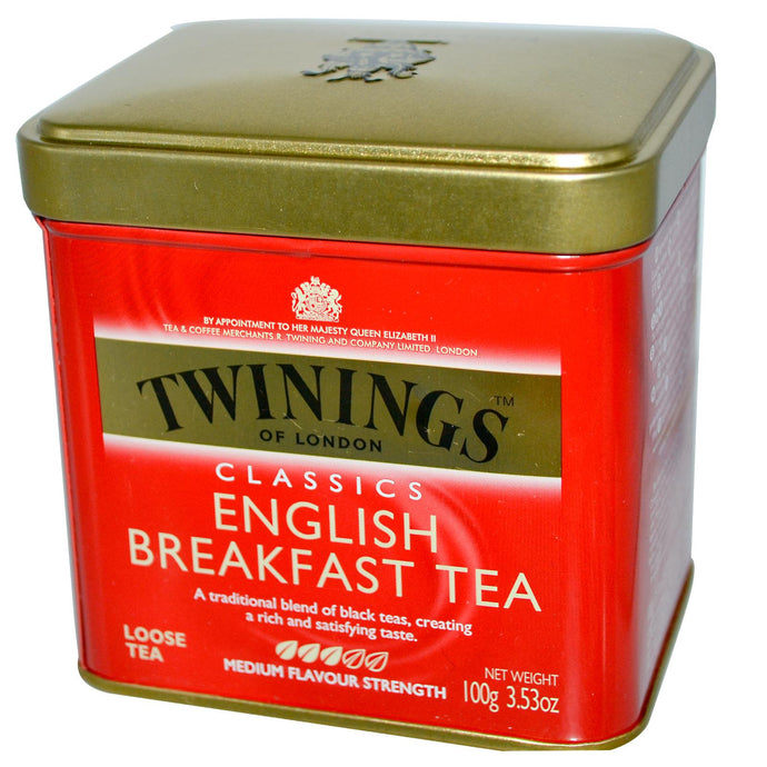 Twinings Classics, English Breakfast, Loose Tea, 100 gramss