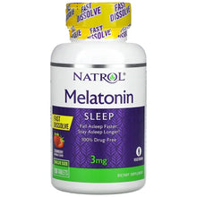 Load image into Gallery viewer, Natrol Melatonin Strawberry Flavor 3mg