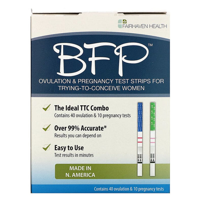 Fairhaven Health BFP Ovulation & Pregnancy Test Strips 40 Ovulation & 10 Pregnancy Tests