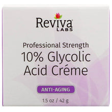 Load image into Gallery viewer, Reviva Labs 10% Glycolic Acid Cream Anti-Aging 1.5 oz (42g)