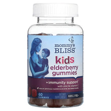Load image into Gallery viewer, Mommy&#39;s Bliss, Kids, 2 Years+, Elderberry Gummies + Immunity Support, 60 Gummies