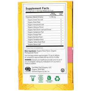 Yogi Tea Skin DeTox Soothing Rose Hibiscus 16 Tea Bags 1.12 oz (32g)