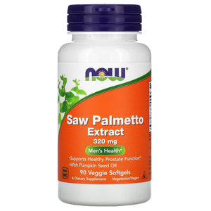 NOW Foods, Saw Palmetto Extract, Men's Health, 320 mg, 90 Veggie Softgels