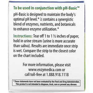 Enzymedica pH Strips 16 Foot Single Roll Dispenser