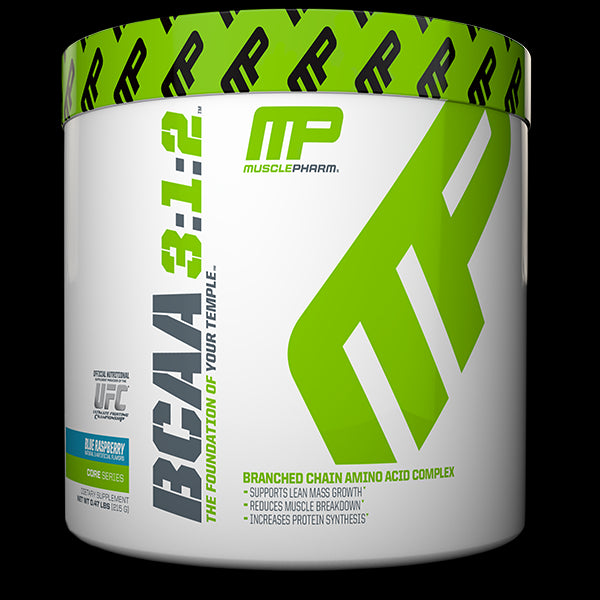 Muscle Pharm, BCAA 3:1:2, Blue Raspberry, 0.47 lbs, 215 g - 30 Servess