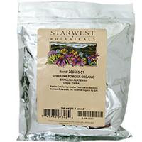 Starwest Botanicals Spirulina Powder Certified Organic 1 lb 453.6g