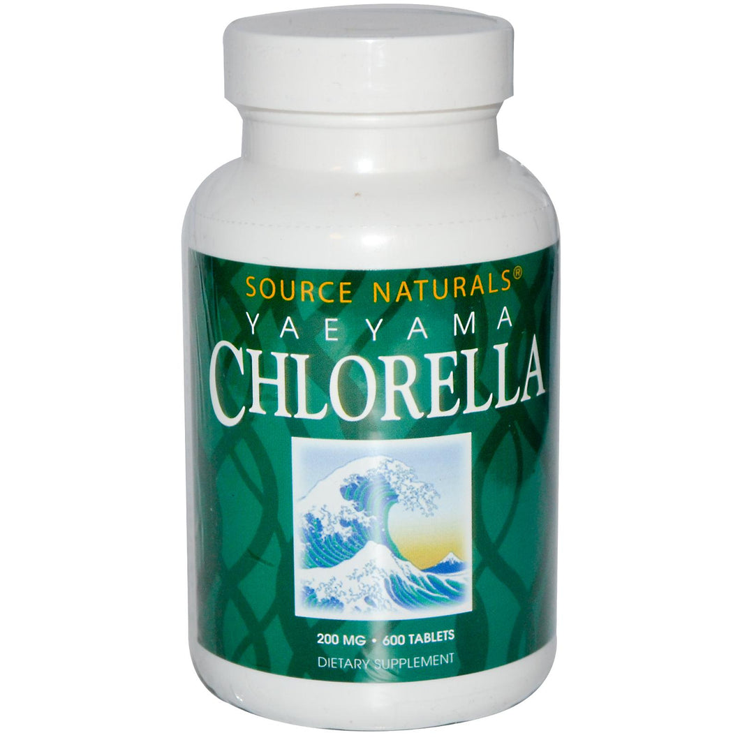 Source Naturals, Yaeyama Chlorella, 200mg, 600 Tabletss