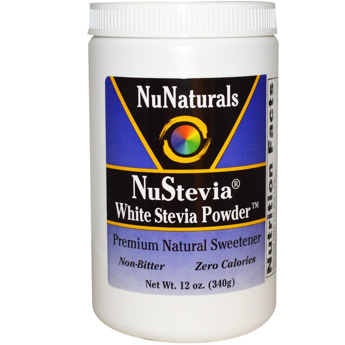 NuNaturals, NuStevia Powder, White Stevia Powder, 340 gs