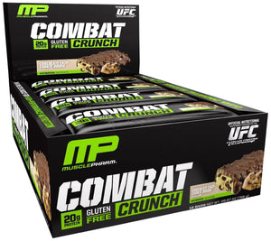 Muscle Pharm, Combat Crunch, Chocolate Chip Cookie Dough, 12 Bars, 63 g Each