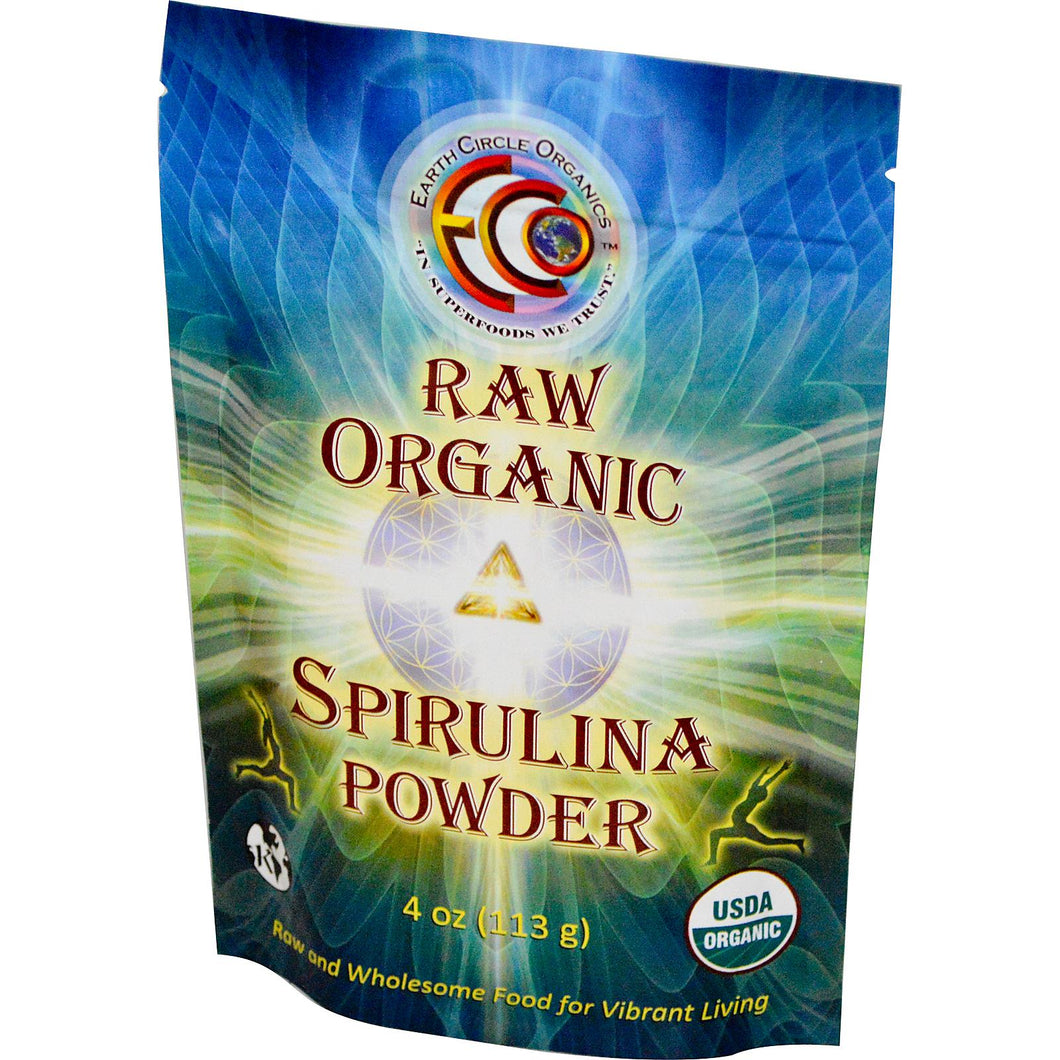 Earth Circle Organics Spirulina Powder Raw Organic