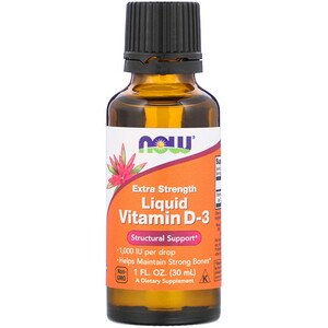 Now Foods Liquid Vitamin D-3 Extra Strength 1000 IU 1 fl oz (30ml)