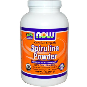 Now Foods Organic Spirulina Powder 1 lb 454 g - Nutrition Supplement