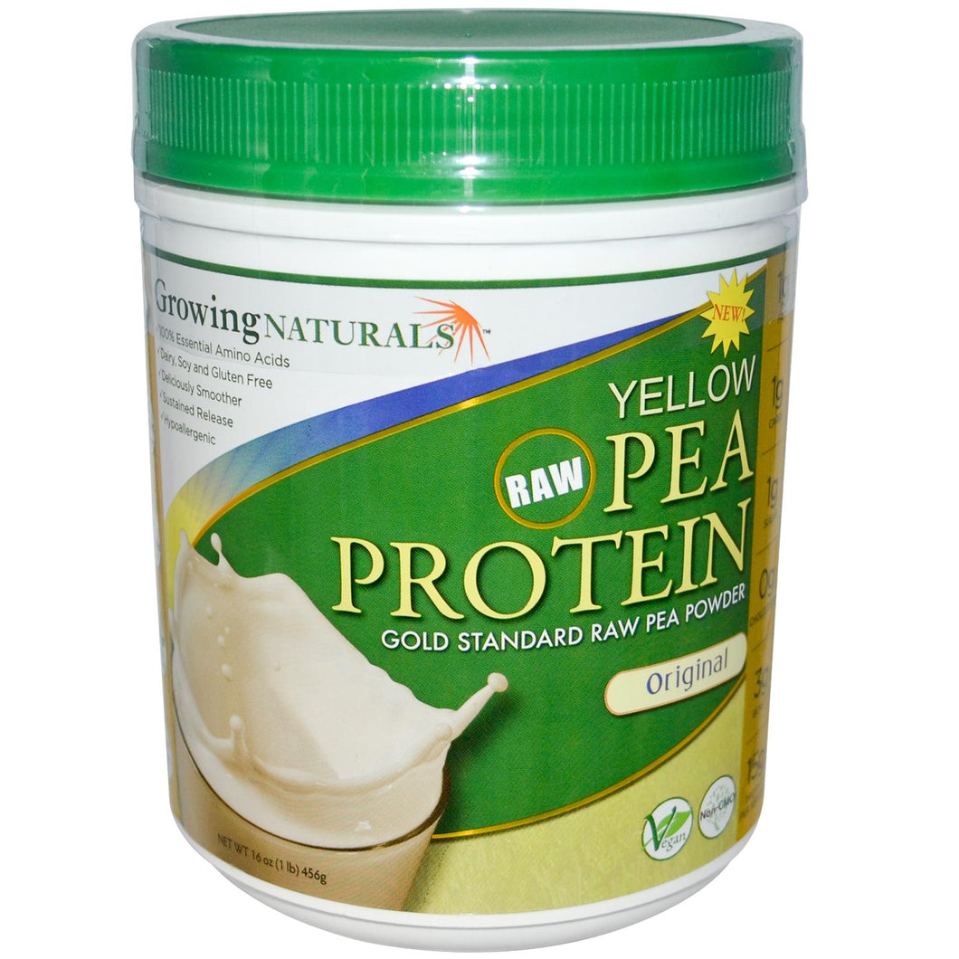 Growing Naturals Yellow Pea Protein Original 456 g