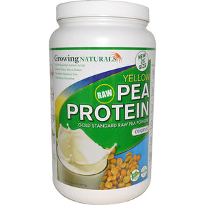 Growing Naturals Yellow Raw Pea Protein Original 912 g