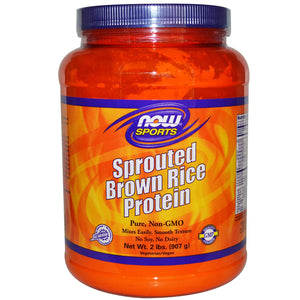 Now Foods Sports Brown Rice Protein 2 lbs 907g - Protein Supplement
