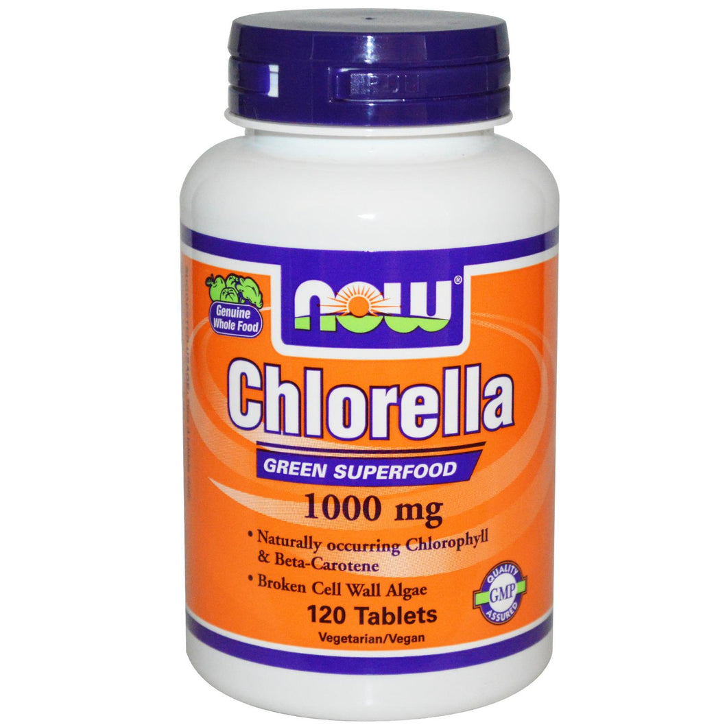 Now Foods, Chlorella, 1000 mg, 120 Tablets - Dietary Supplements
