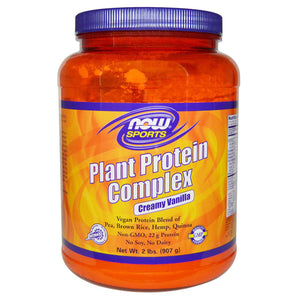 Now Food Sports Plant Protein Complex Creamy Vanilla 2 lbs 907g