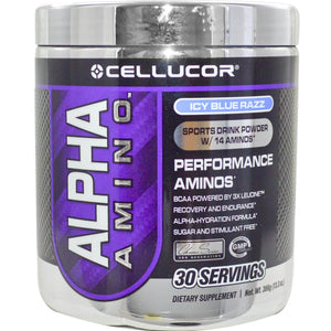 Cellucor, Alpha Amino Sports Drink Powder, Icy Blue Razz, 366 g