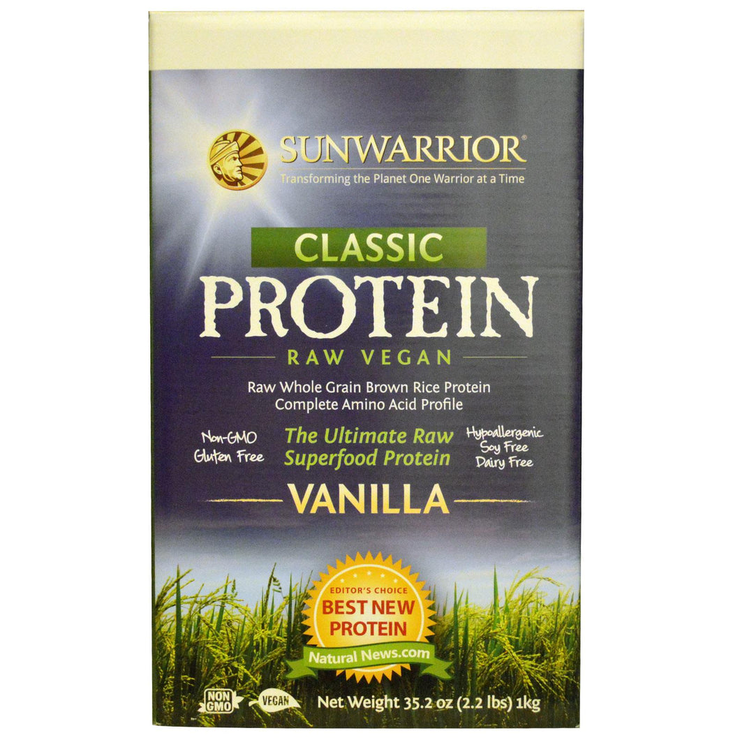 SunWarrior Classic Protein The Ultimate Raw Super Food Protein Vanilla 1 kg