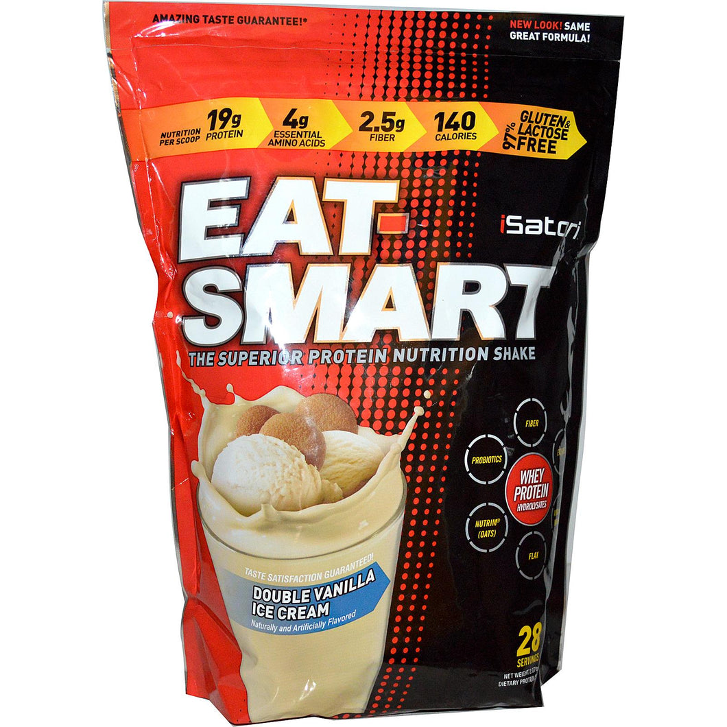 Isatori Eat-Smart Protein Shake Double Vanilla Ice Cream 938g