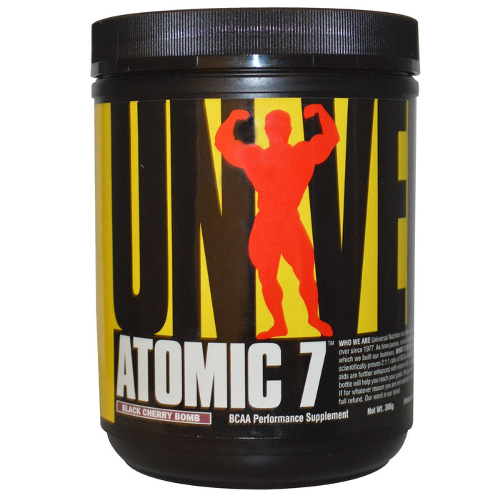 Universal Nutrition, Atomic 7, Cherry, 386 g - BCAA Performance Supplement