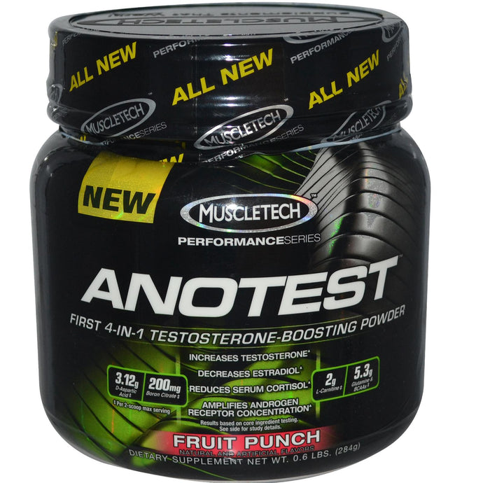 Muscletech, Anotest, Fruit Punch, 284 g - Dietary Supplement