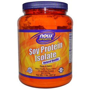 Now Foods Sports Soy Protein Powder Natural Vanilla 907g
