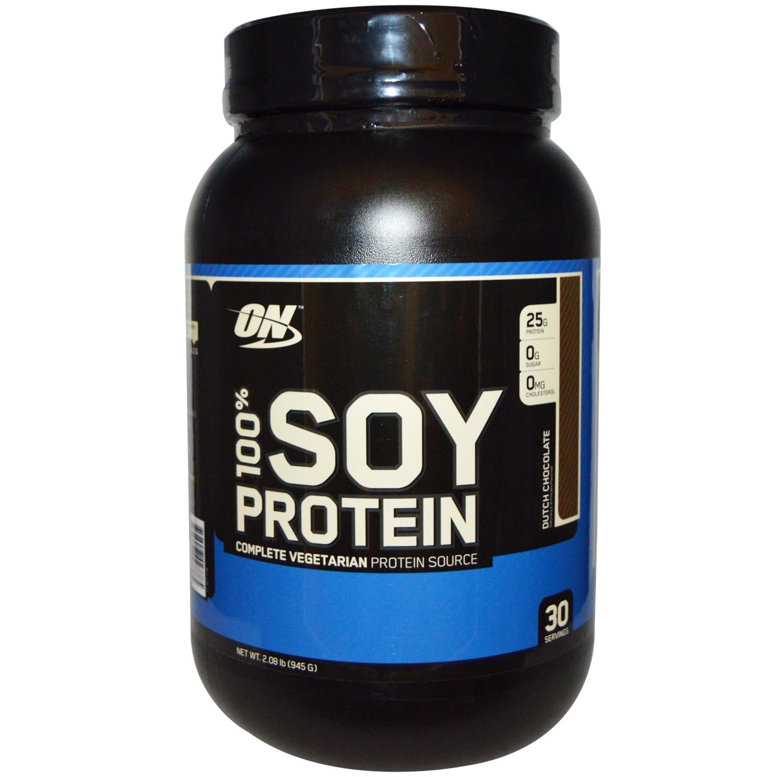Optimum Nutrition 100% Soy Protein Chocolate 945g - Protein Supplement
