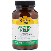 Load image into Gallery viewer, Country Life Arctic-Kelp 225mcg 300 Tablets
