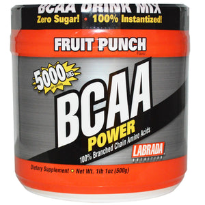 Labrada Nutrition, BCAA Power, Fruit Punch, 500 g - Dietary Supplement