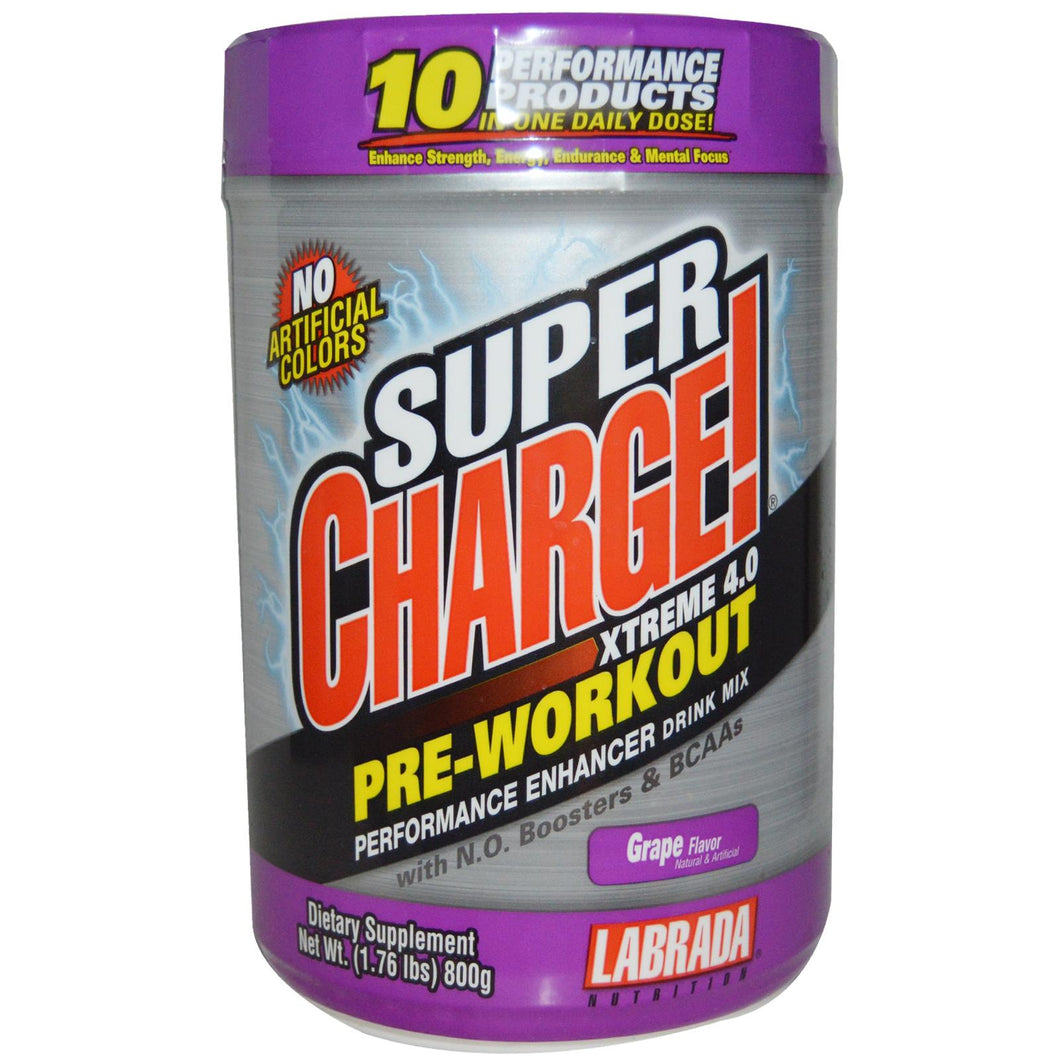 Labrada Nutrition, Super Charge! Xtreme 4.0 Grape, 800 g
