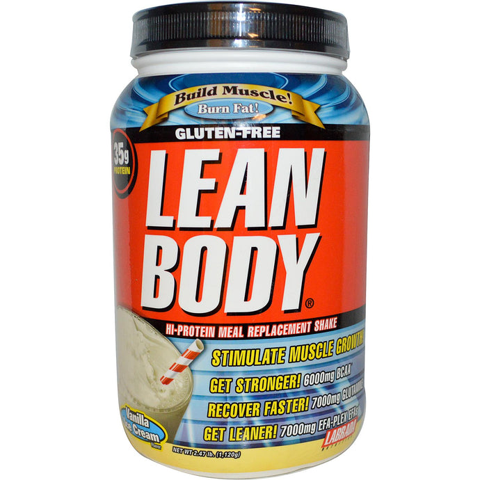 Labrada Nutrition, Lean Body, High Protein Shake, Vanilla Ice Cream, 1.120 kg