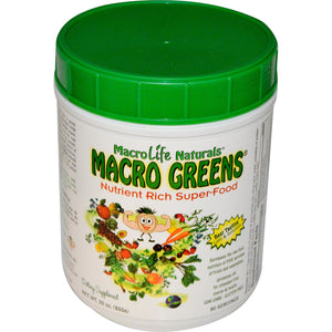 MacroLife Naturals, Macro Greens, SuperFood, Nutrient Rich, 850 g