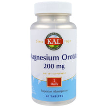Load image into Gallery viewer, KAL Magnesium Orotate 200mg 60 Tablets