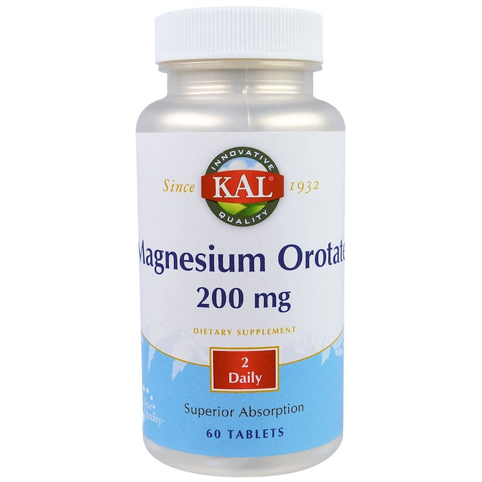 KAL Magnesium Orotate 200mg 60 Tablets