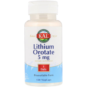 KAL Lithium Orotate 5mg 60 VegCaps