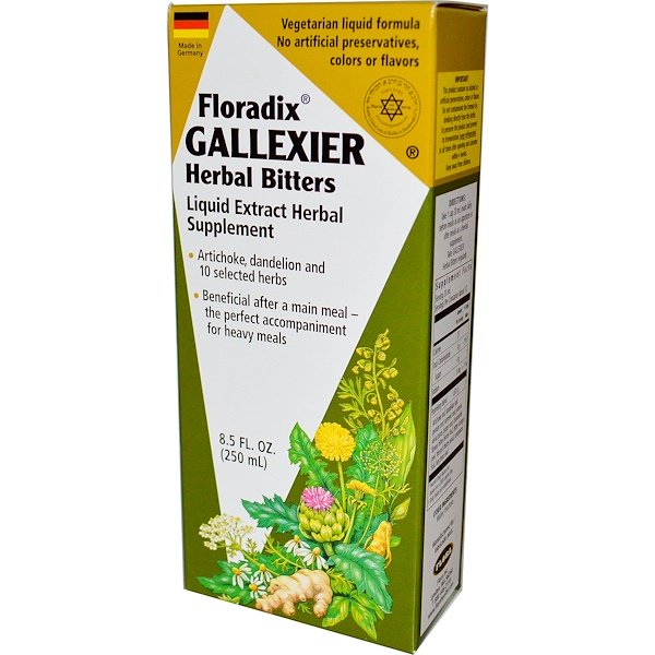 Flora, Floradix, Gallexier Herbal Bitters, 8.5 fl oz (250 ml)